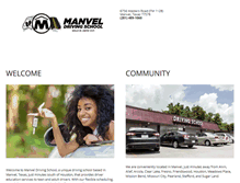 Tablet Screenshot of manveldrivingschool.com